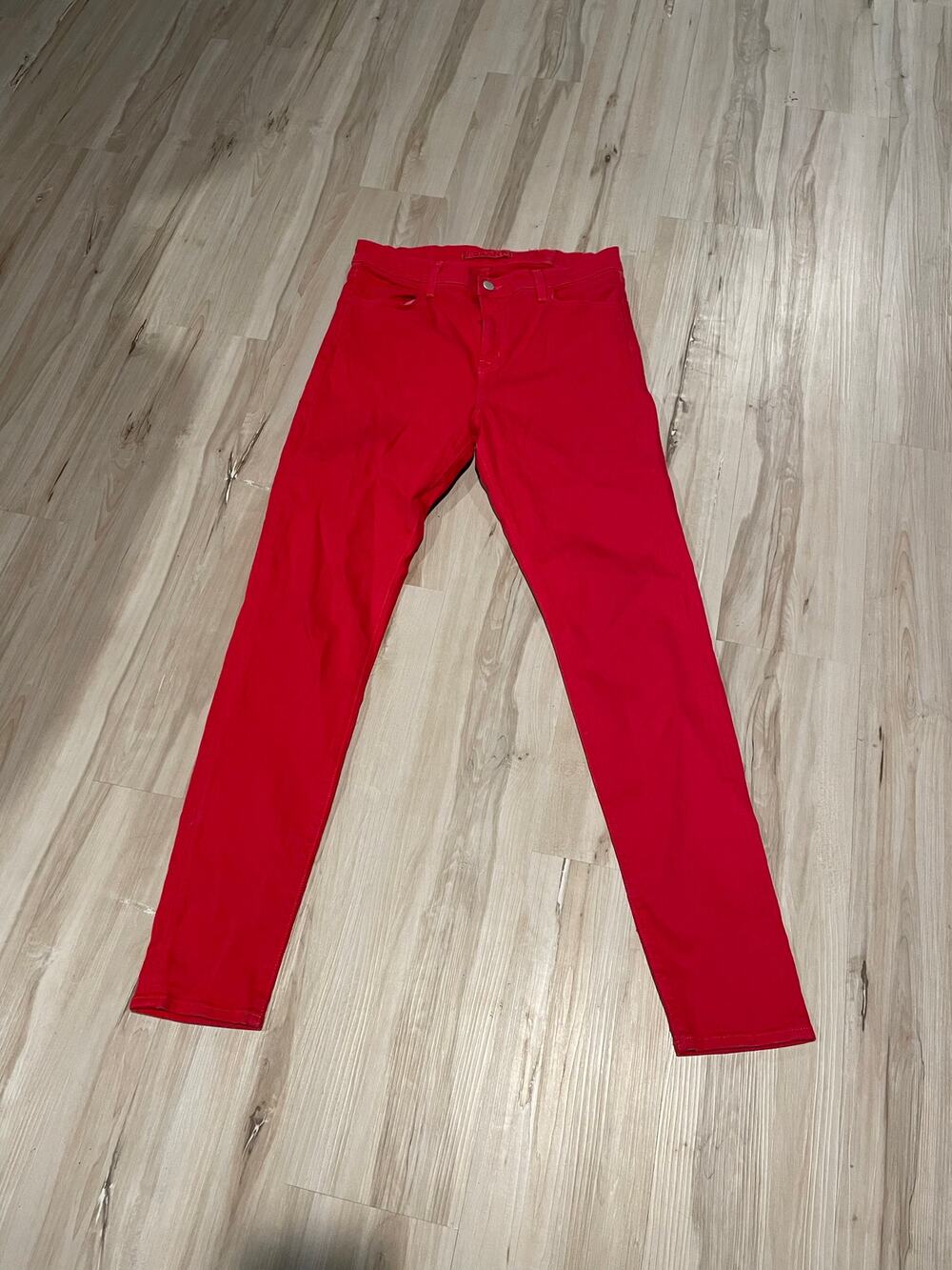 J Brand Maria bright red skinny jeans size 30